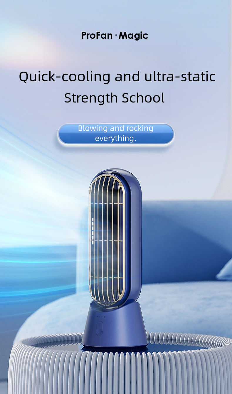 Vertical bladeless silent fan