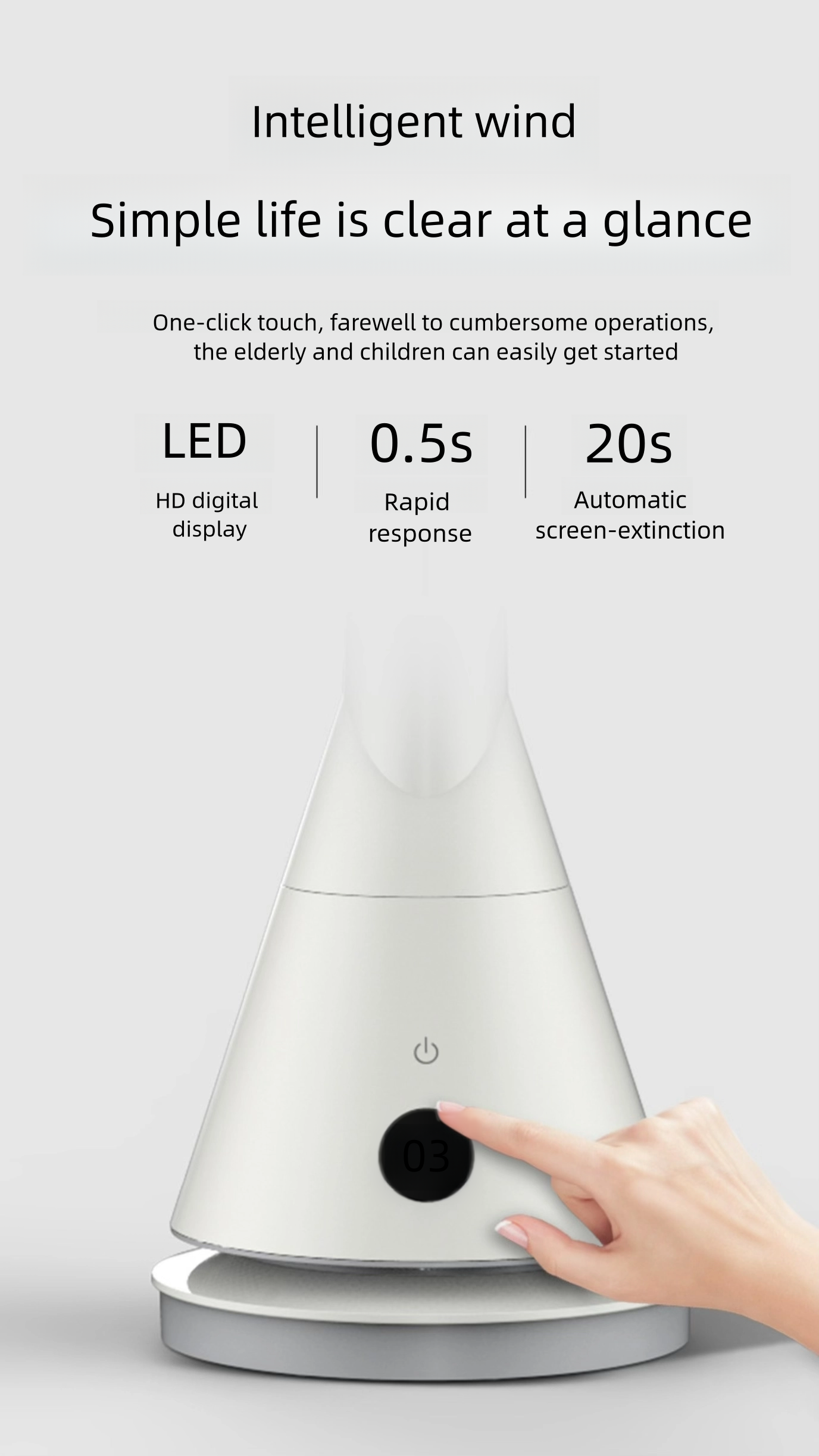 Tower bladeless fan